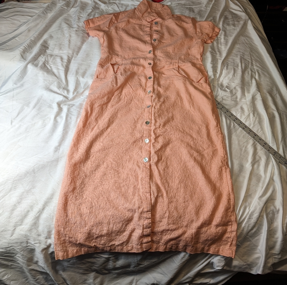 VTG Fads Linen Dress size 14